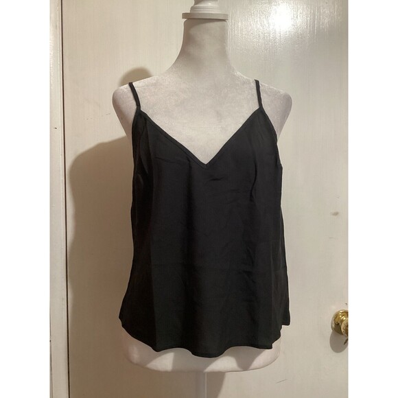 J. Crew Tops - J. Crew Black V-Neck Sleeveless Camisole 100% Viscose 8 NWOT